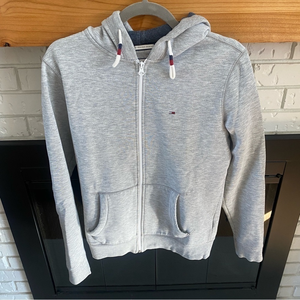 Tommy Hilfiger Gray Zip-Up Hoodie